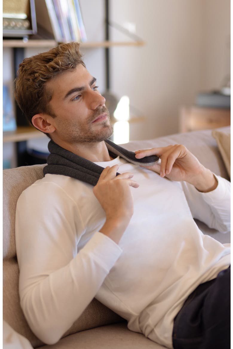 Heatable Neck Wrap, Alternate, color, MIDNIGHT GREY