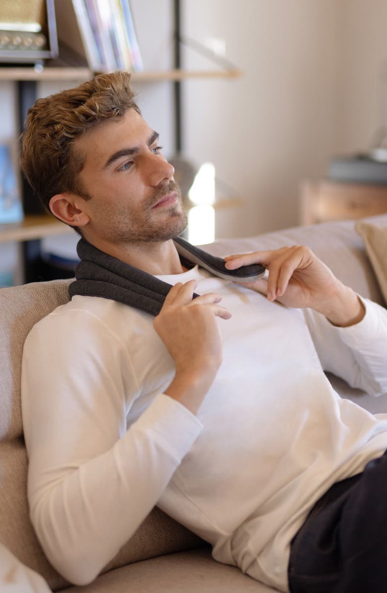 Ostrichpillow Heatable Neck Wrap, Alternate, color, Midnight Grey