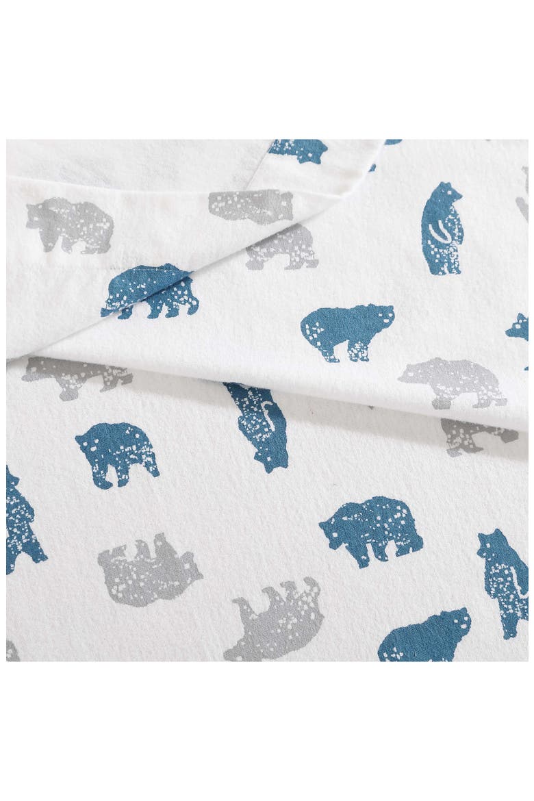 Bear Mountain Cotton Flannel Sheet Set, Alternate, color, GREY