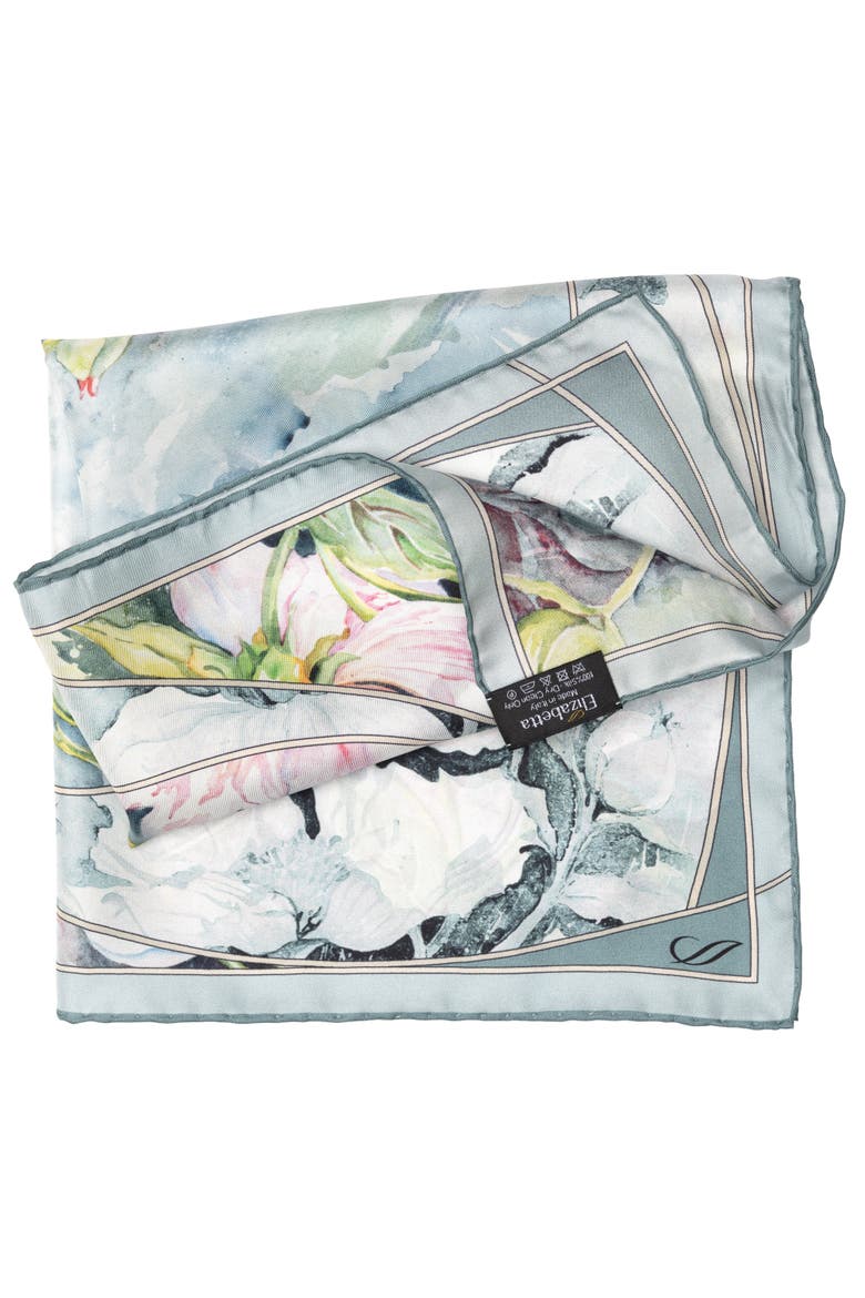 Odetta - Silk Bandana, Alternate, color, Misty Blue