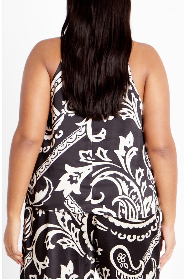 Jazlyn Cowl Neck Satin Top, Alternate, color, PAISLEY