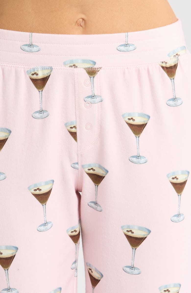 PJ Salvage Brushed Butter Jersey Pajamas, Alternate, color, Light Pink