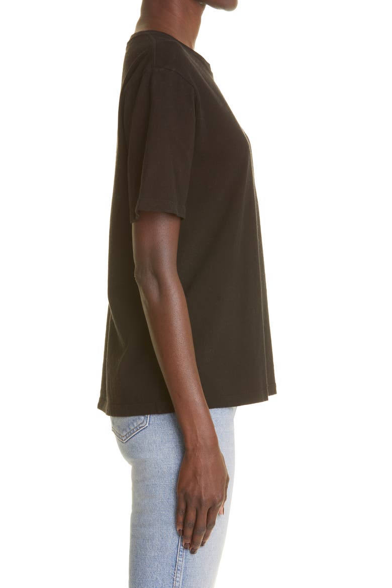 Mae Cotton T-Shirt, Alternate, color, BLACK