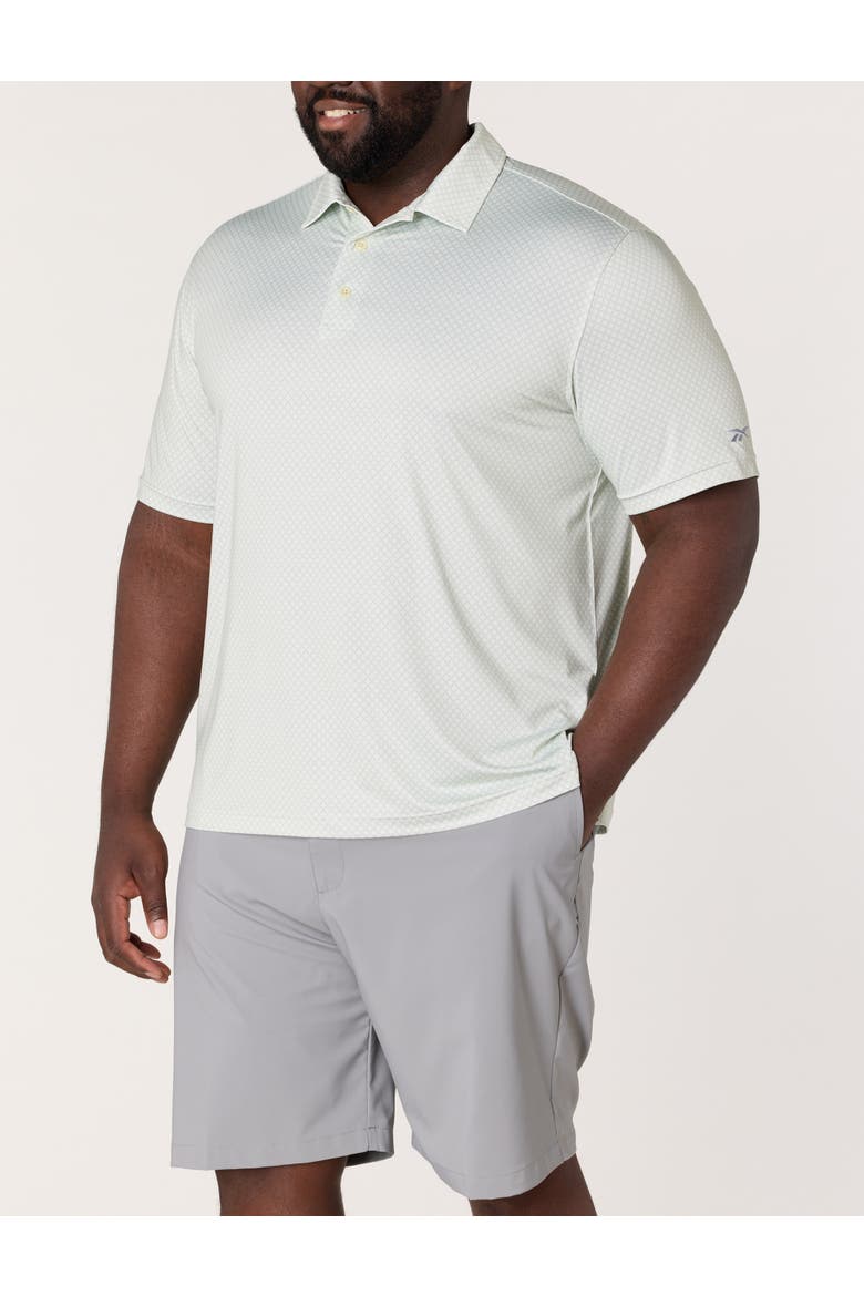Big & Tall Geometric Dot Performance Polo Shirt, Main, color, DEW
