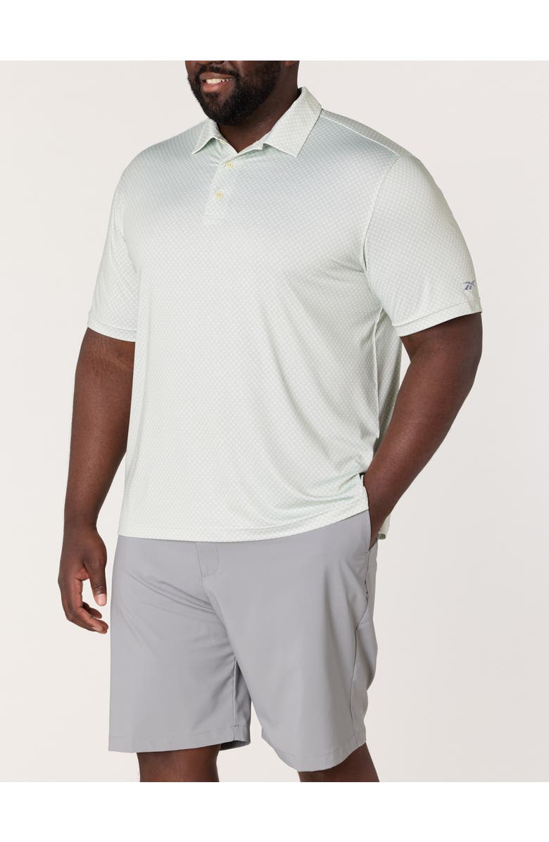 Reebok Big & Tall Geometric Dot Performance Polo Shirt, Main, color, Dew
