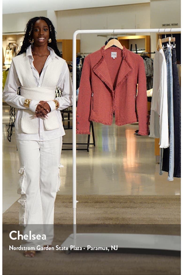 Fringe Mix Knit Jacket video