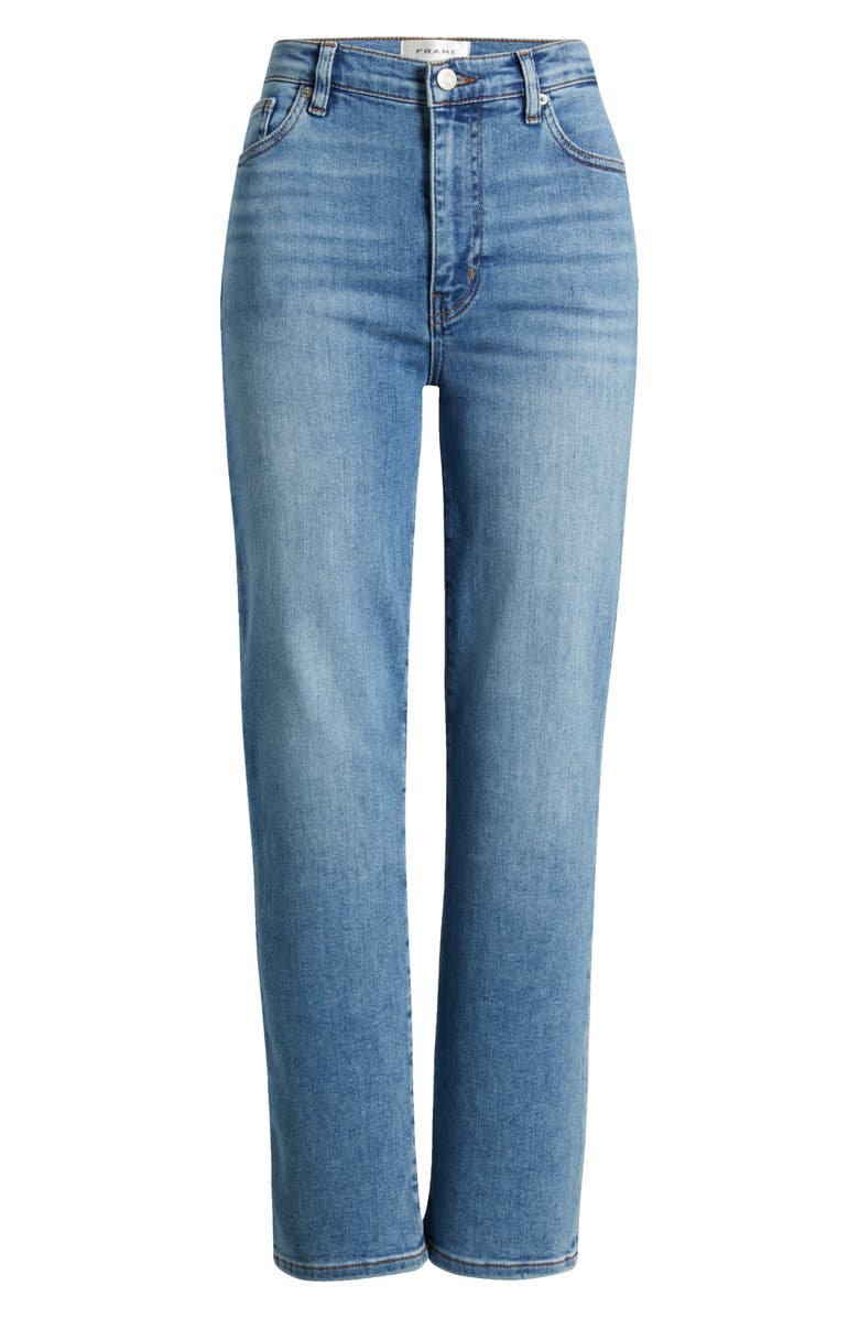 FRAME Le Sleek Straight High Waist Straight Leg Jeans, Alternate, color, Flip