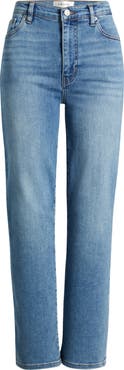 FRAME Le Sleek Straight High Waist Straight Leg Jeans