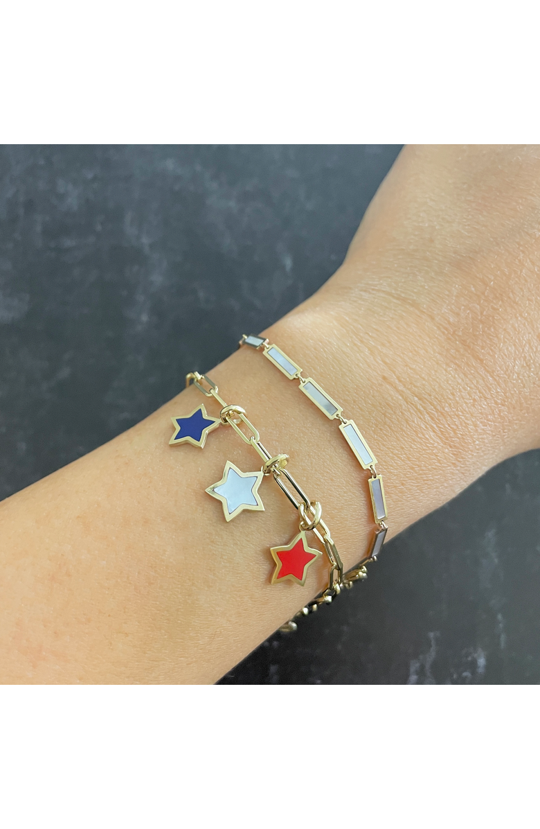 The Lovery Fine Jewelry Coral Star Charm, Alternate, color, Coral