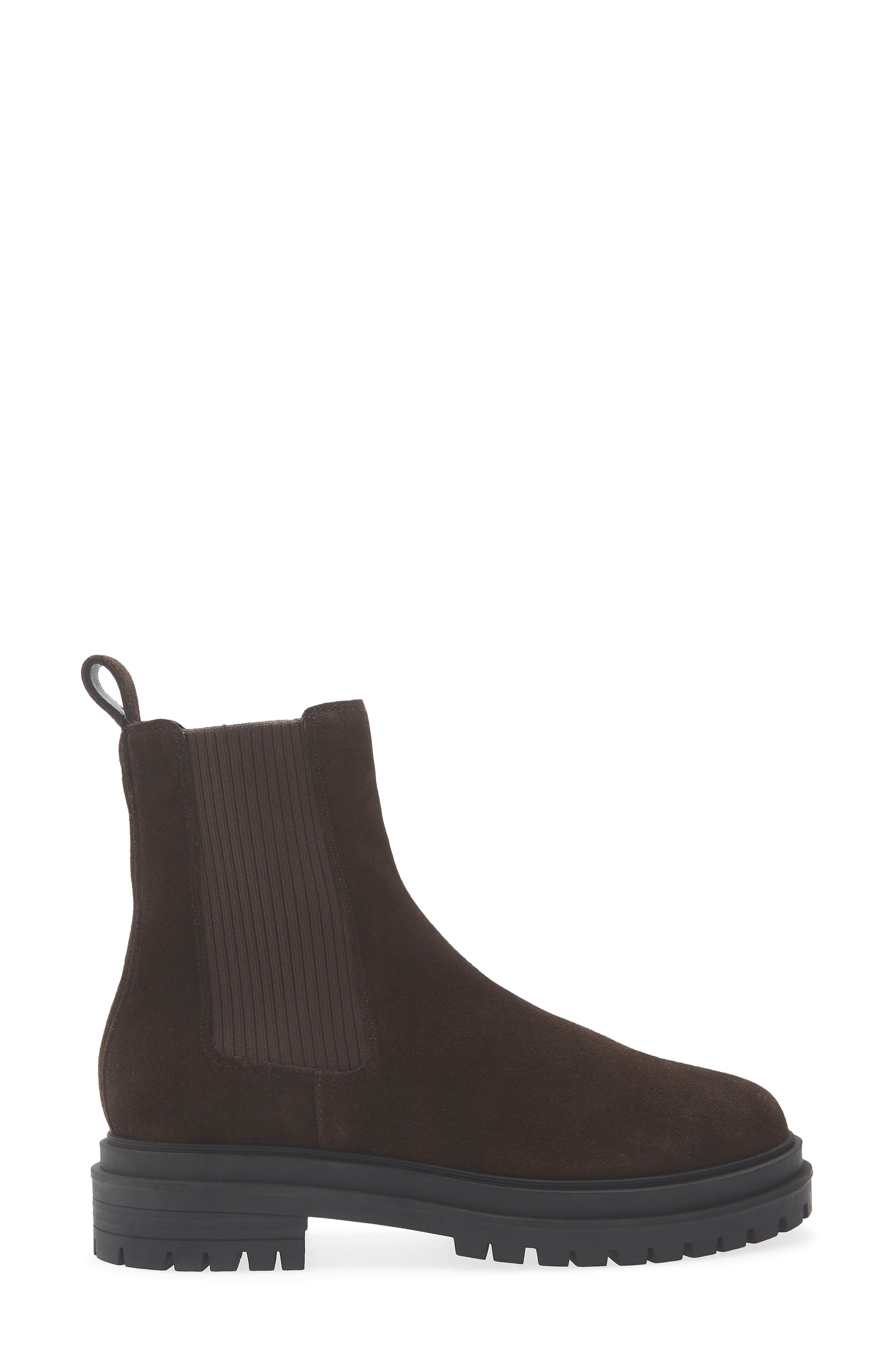 Bedford Leather Chelsea Boot, Alternate, color, DARK CHOCOLATE SUEDE