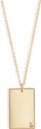 Set & Stones Goldie Initial Tag Pendant Necklace