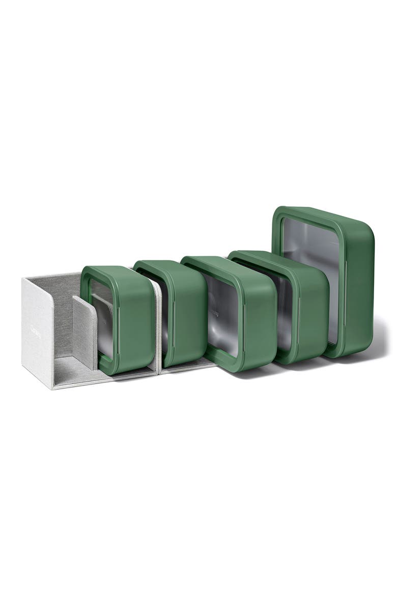 13-Piece Food Storage Glass Container Set, Alternate, color, SAGE