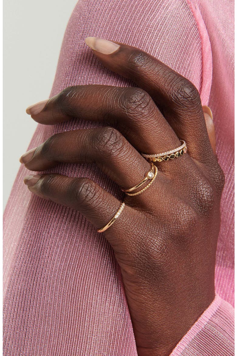 Dot Ring, Alternate, color, Yellow Gold