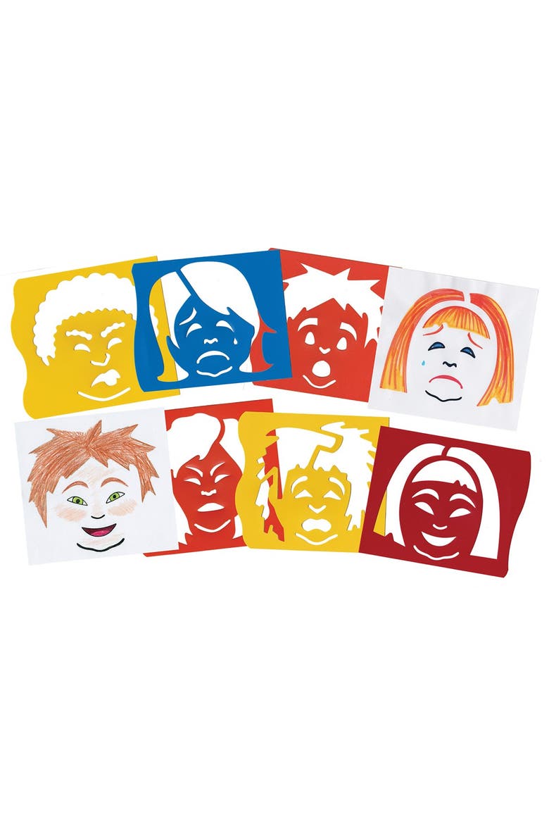 Stencil Mill Set - ABCs, 123s, Animals, People & Emotions, Alternate, color, Multicolored