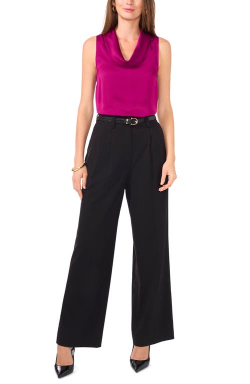 Vince Camuto Hammered Satin Sleeveless Cowl Neck Top