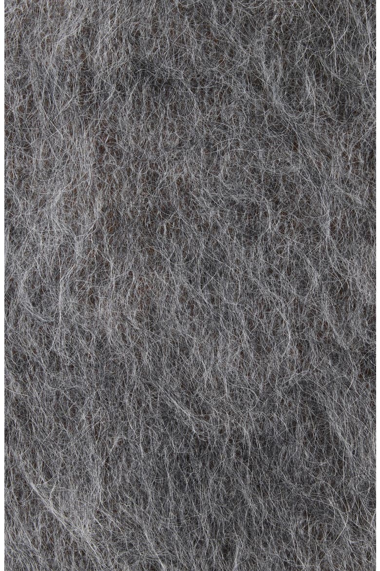 Brushed Alpaca Blend Polo Sweater, Alternate, color, SMOKY GREY
