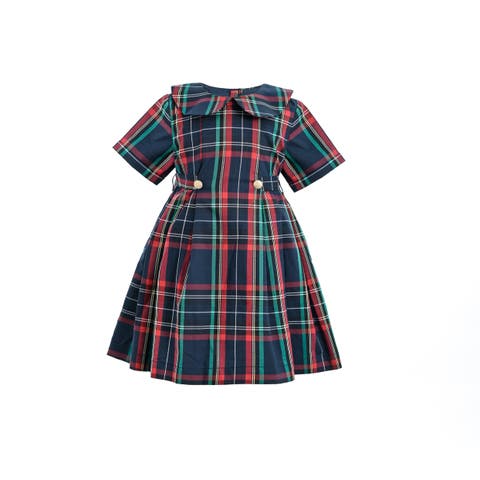 Plaid Button-Waist Dress (Baby & Toddler)