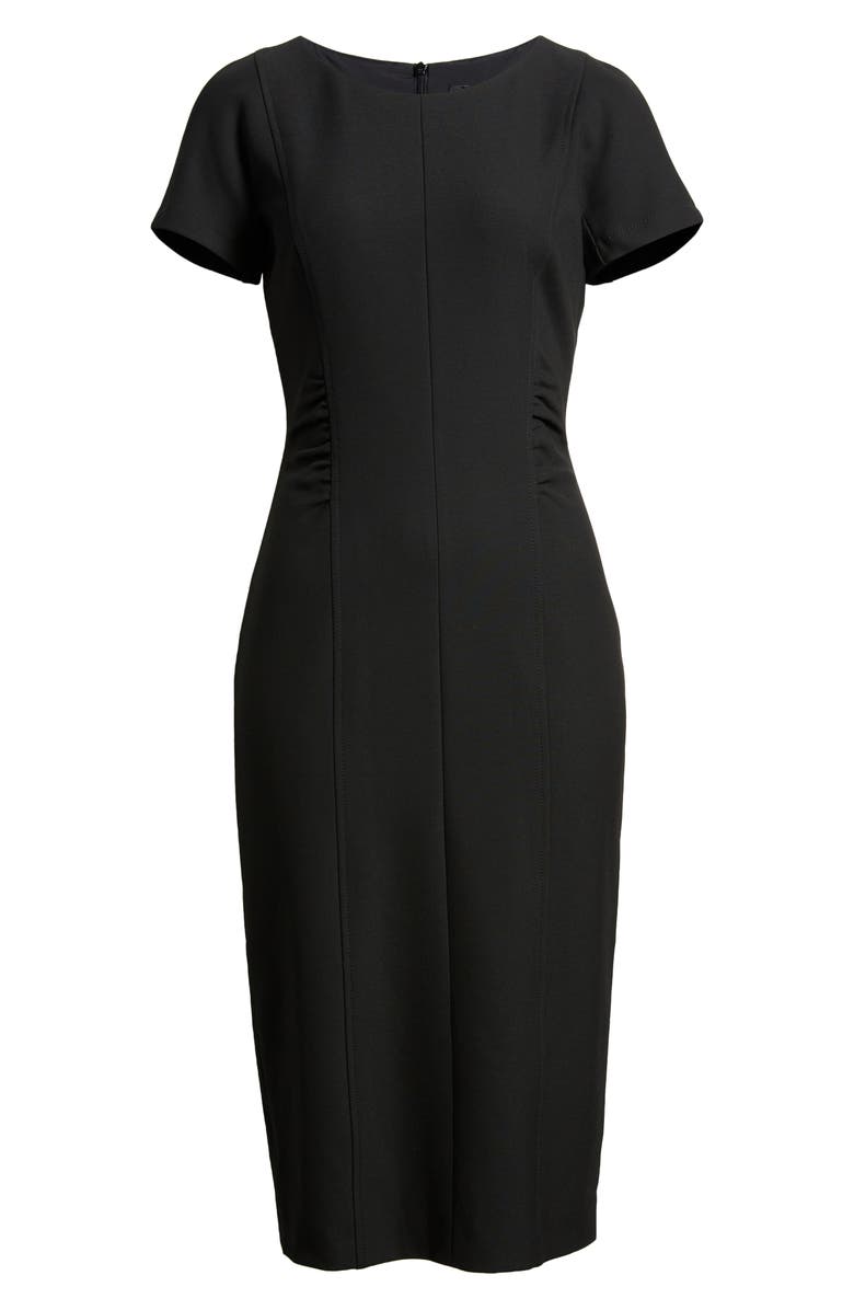 BOSS Dakela Ruched Sheath Dress, Alternate, color, 