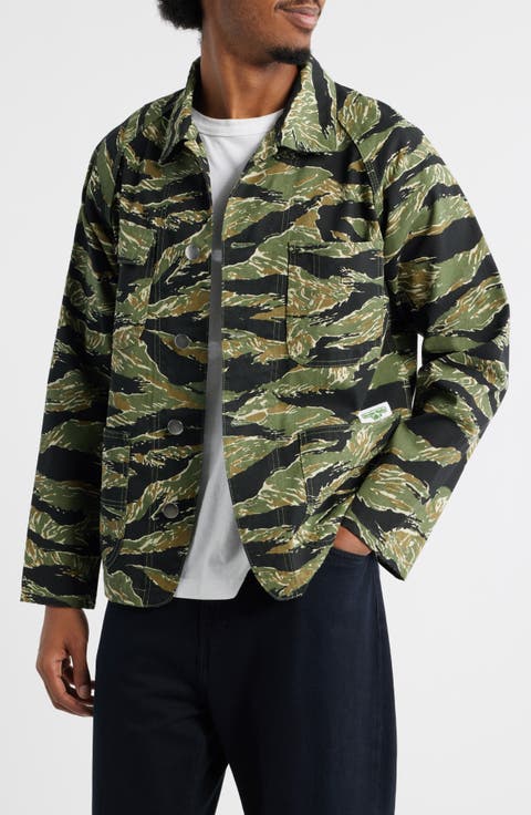 Coverall 2.0 Tiger Stripe Organic Cotton Twill Chore Coat