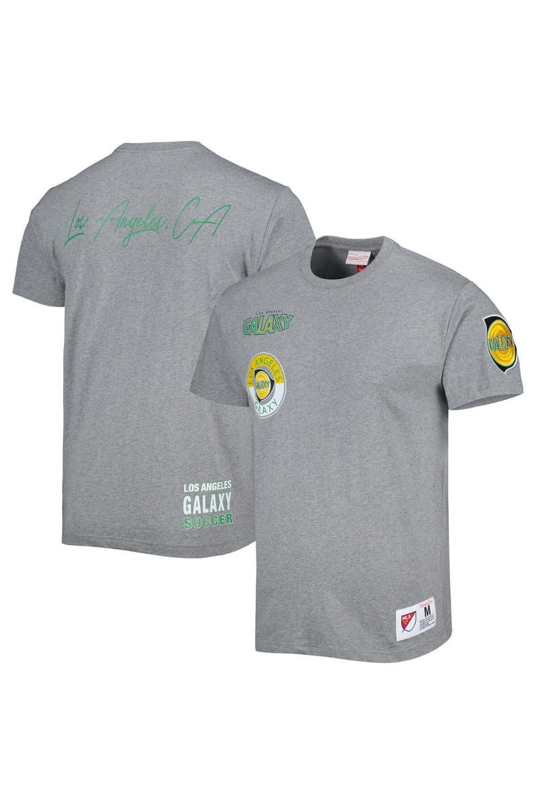 Men's Mitchell & Ness Gray LA Galaxy City Tee, Main, color, Gray