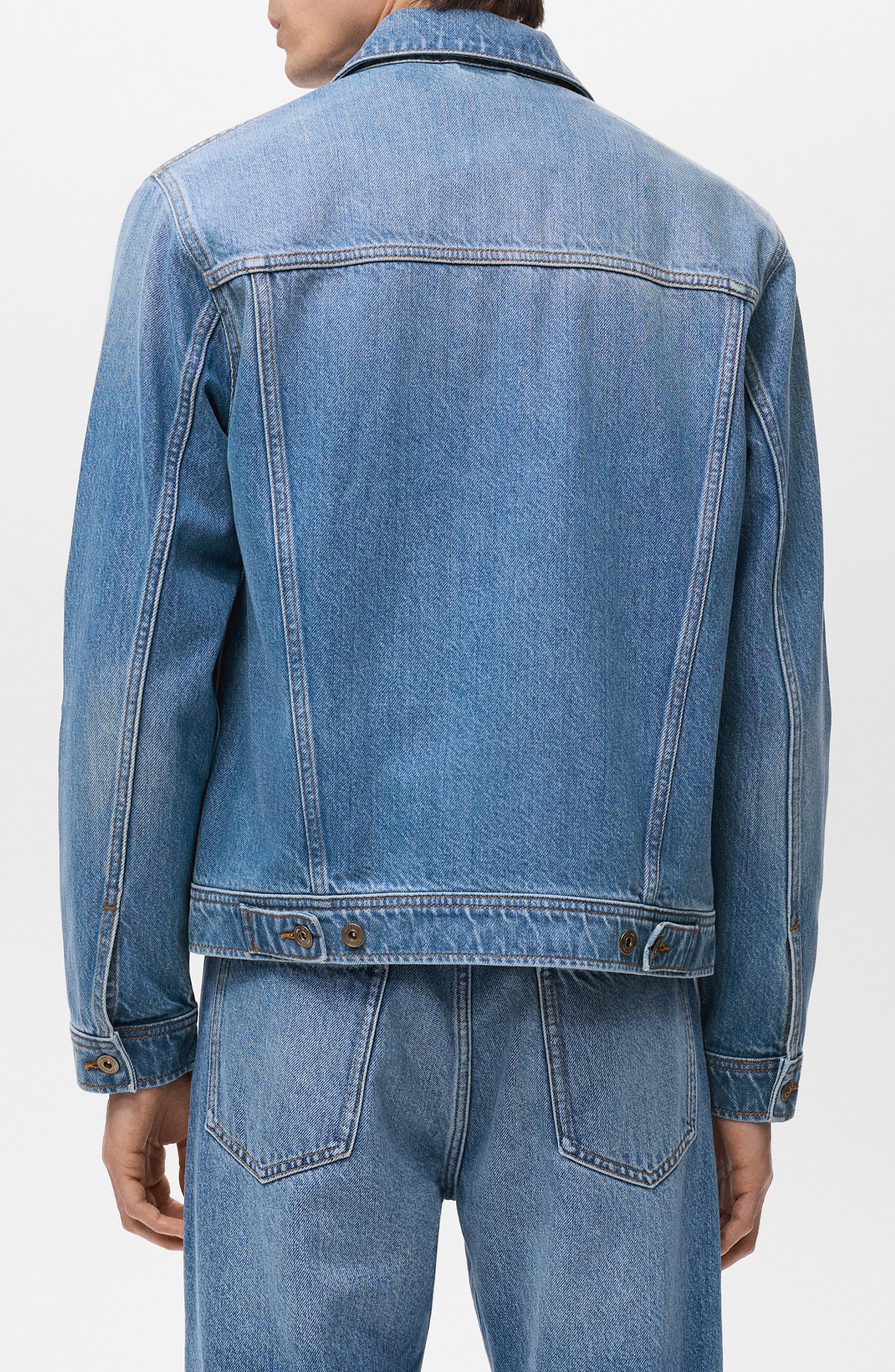 Slim Fit Denim Workwear Jacket - image 4