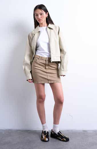 Topshop Denim Miniskirt