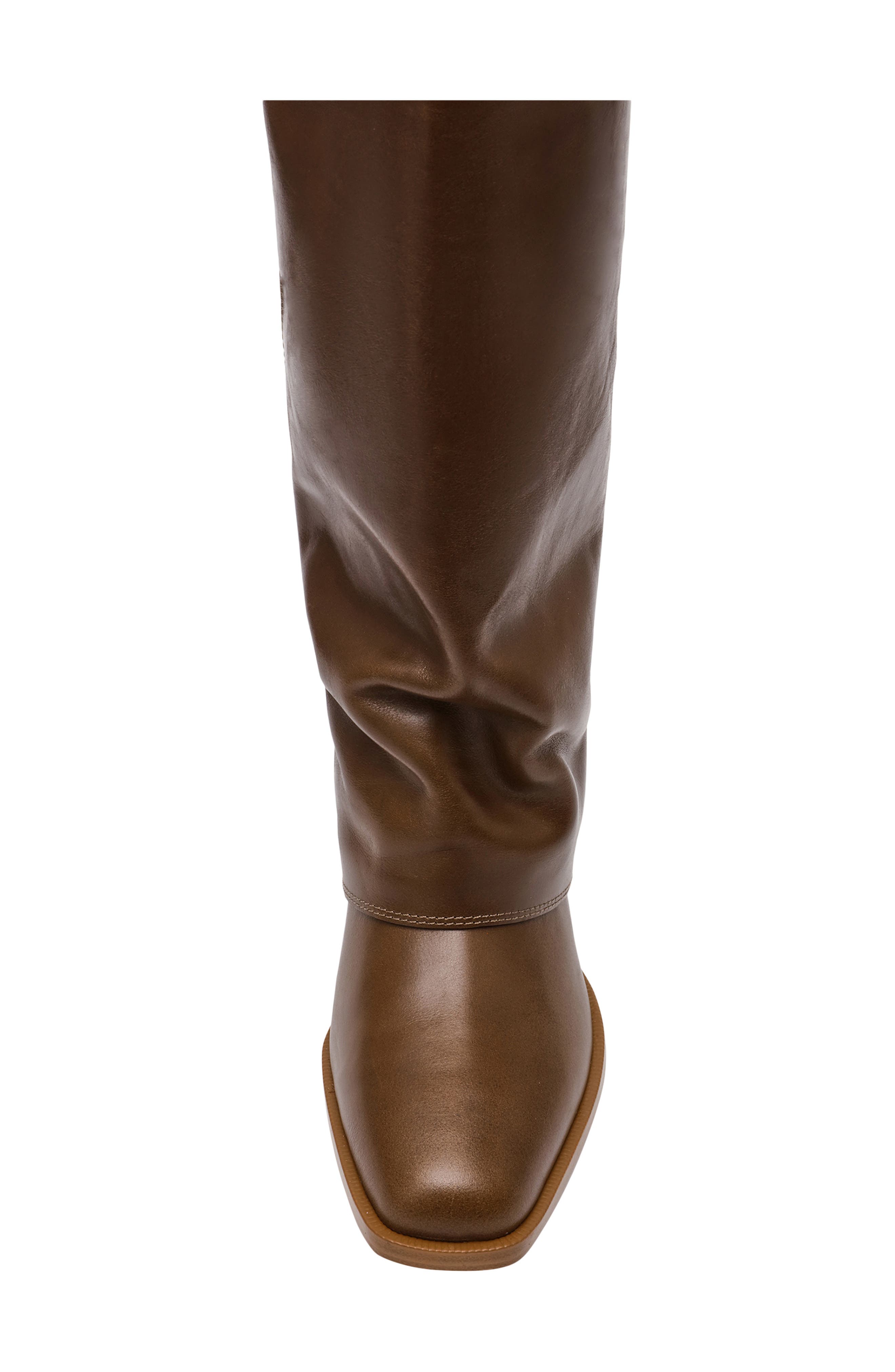 Steve Madden Winnick Foldover Knee High Boot, Alternate, color, Olive Leather