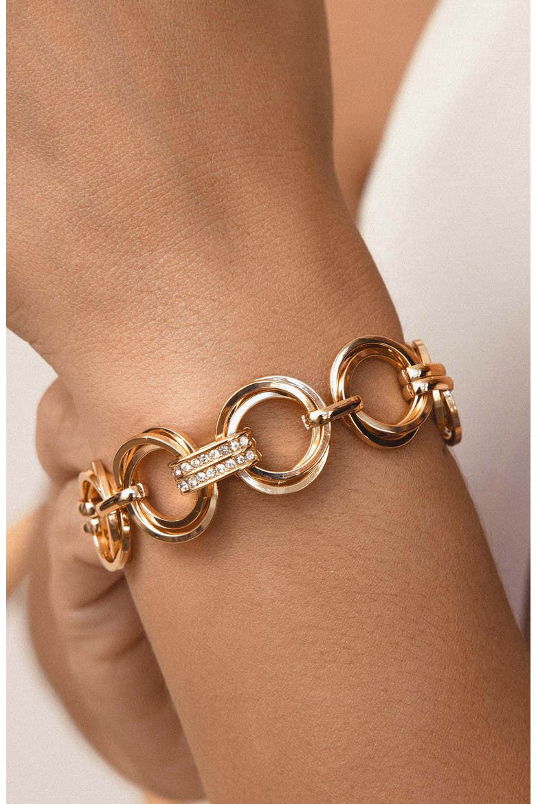 Complete Circle Chain Bracelet, Alternate, color, GOLD
