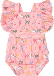 Huxbaby Unicorn Bow Playsuit