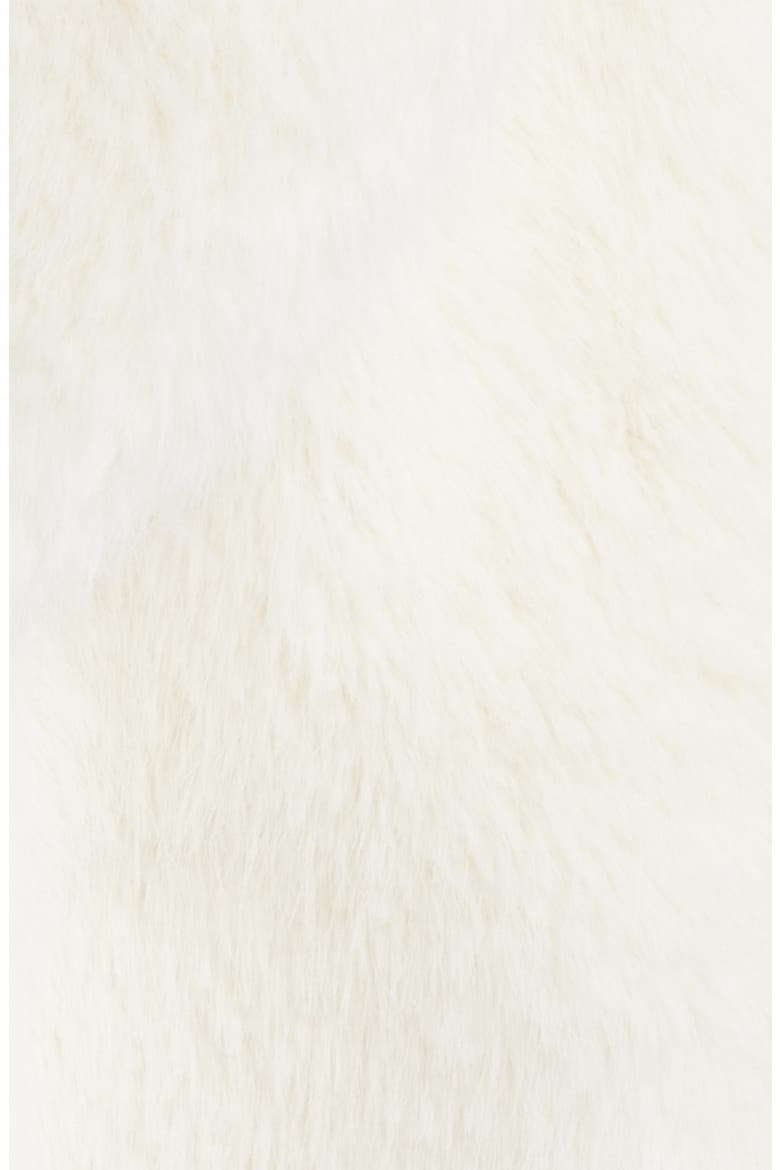 Hestia Crop Faux Fur Jacket, Alternate, color, CREAM