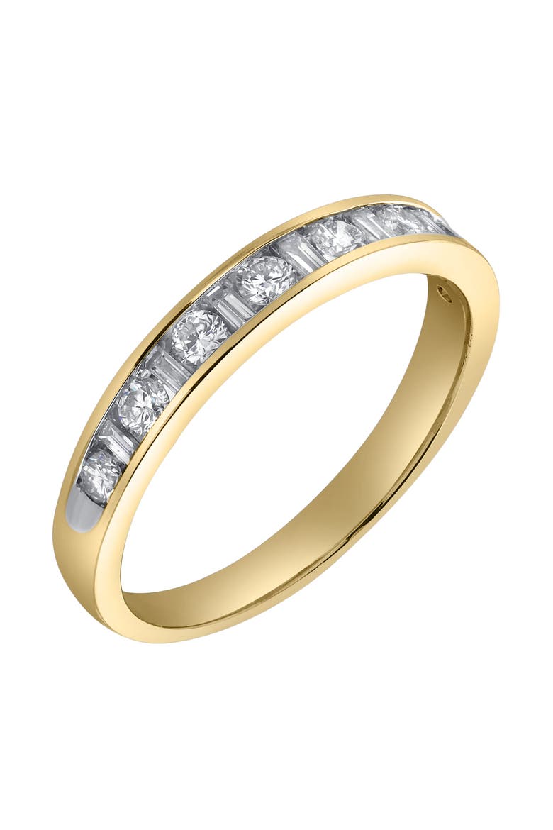 Cosmos 14K Gold Round Diamond Studded Band Ring - 0.52cts, Main, color, 14K Yellow Gold