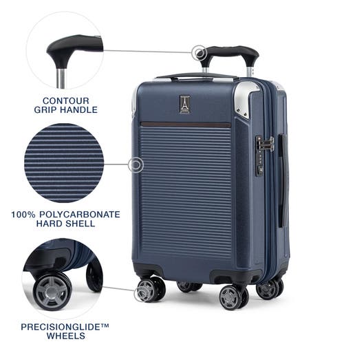 Travelpro Platinum Elite Hardside Expandable Compact Carry-on 20-inch Spinner In True Navy Blue