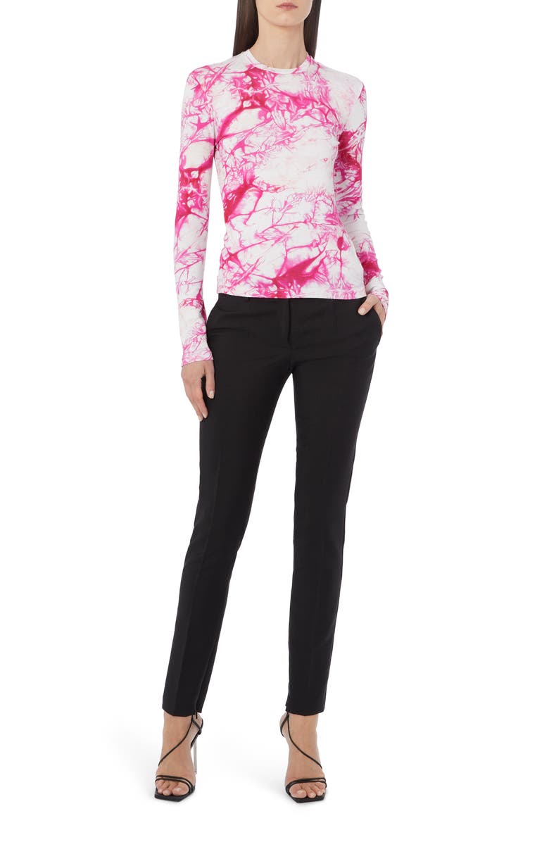 Versace Tie Dye Long Sleeve T-Shirt, Alternate, color, 