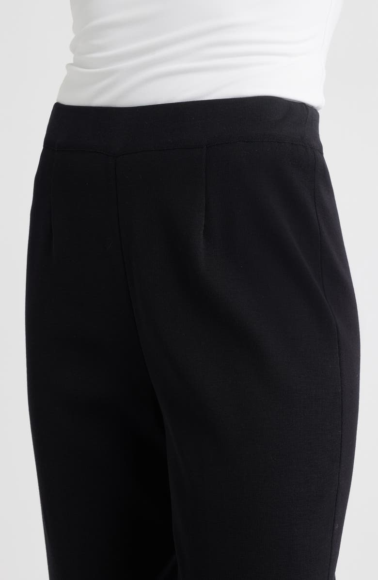 Misook Nancy Short Straight Leg Pants, Alternate, color, Black