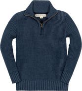 Hope & Henry Boys' Organic Half Zip Sweater, Kids