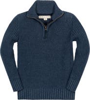 Hope & Henry Boys' Organic Half Zip Sweater, Kids