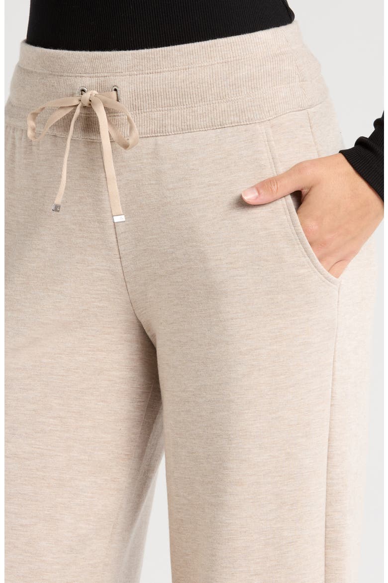 Save the Day Wide Leg Drawstring Pants, Alternate, color, HEATHER NATURAL