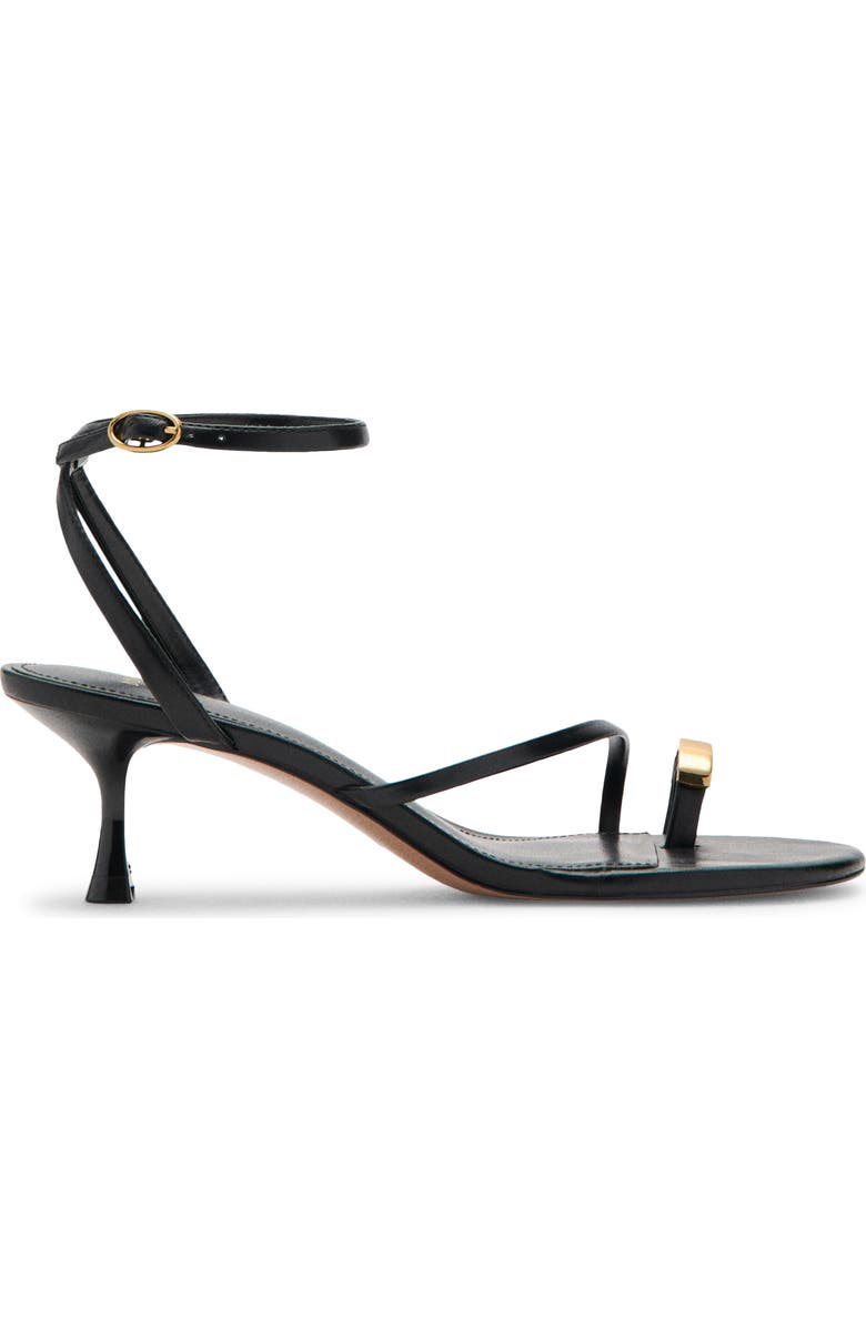 MANGO Niza Ankle Strap Sandal, Alternate, color, Black