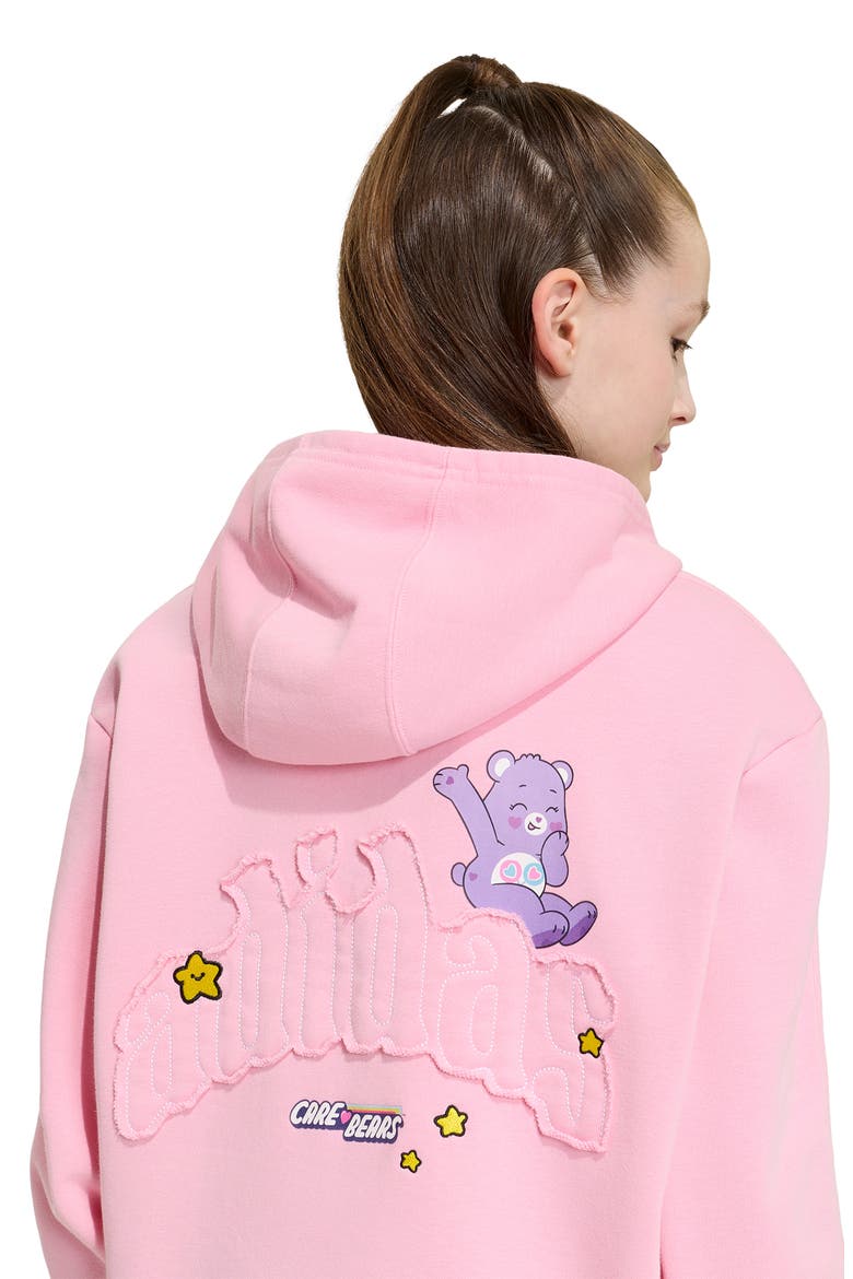 Kids' Originals Star Graphic Crop Hoodie, Alternate, color, LIGHT PINK