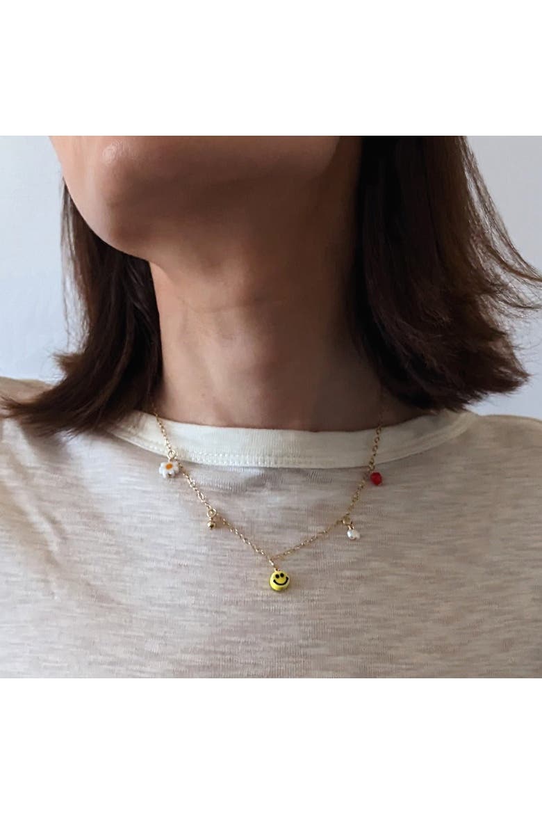 Charm Necklace, Alternate, color, Multi