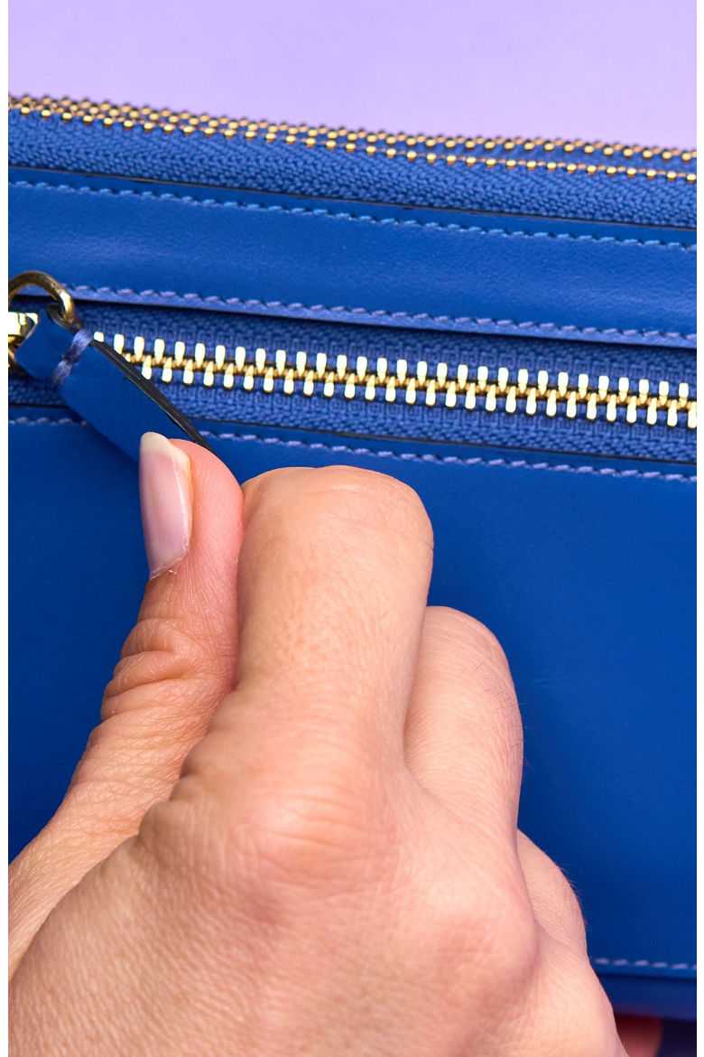 Joy Double Zip Wallet, Alternate, color, Iris