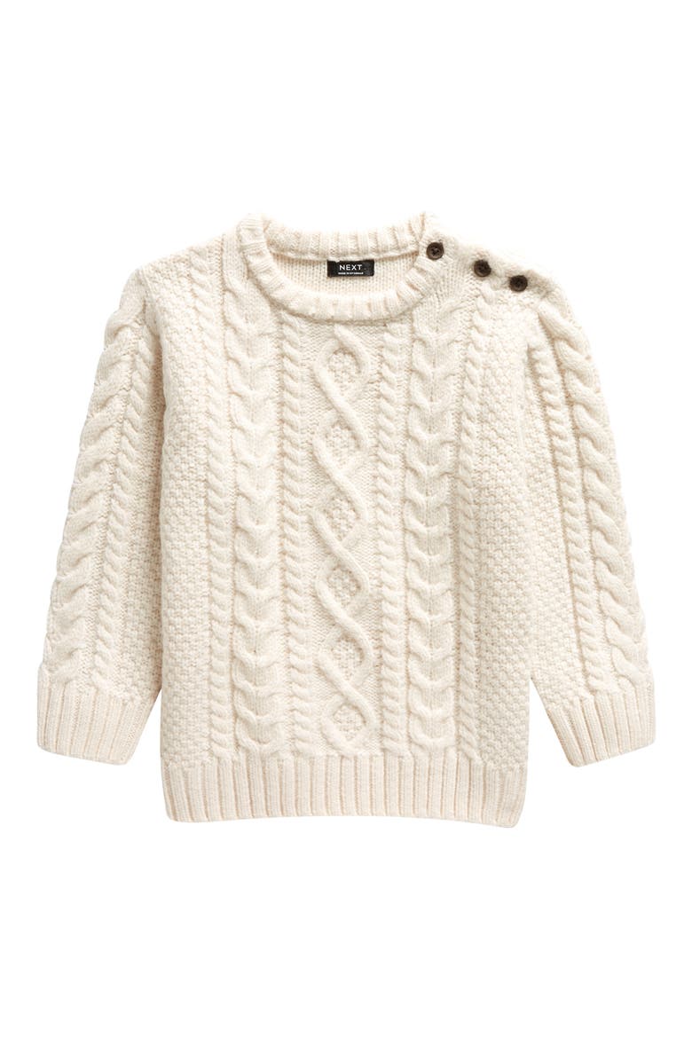 Kids' Cable Sweater, Main, color, ECRU