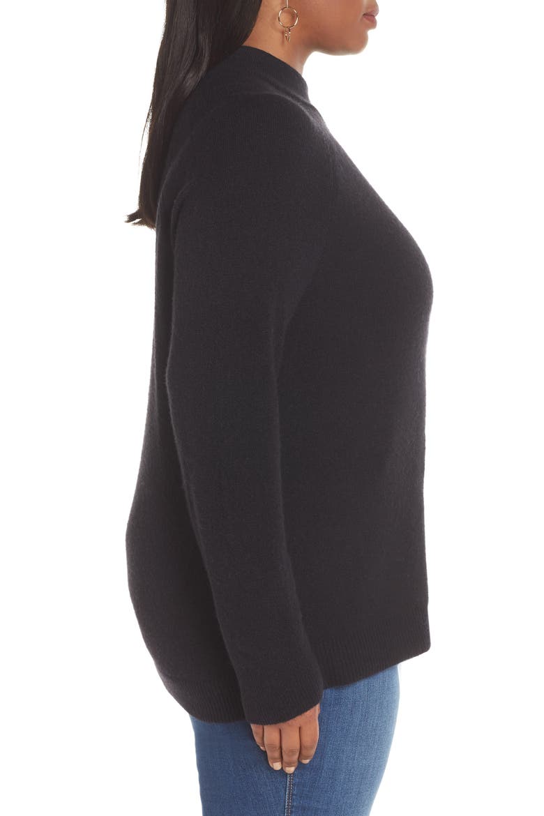 Pocket Front Sweater, Alternate, color, BLACK