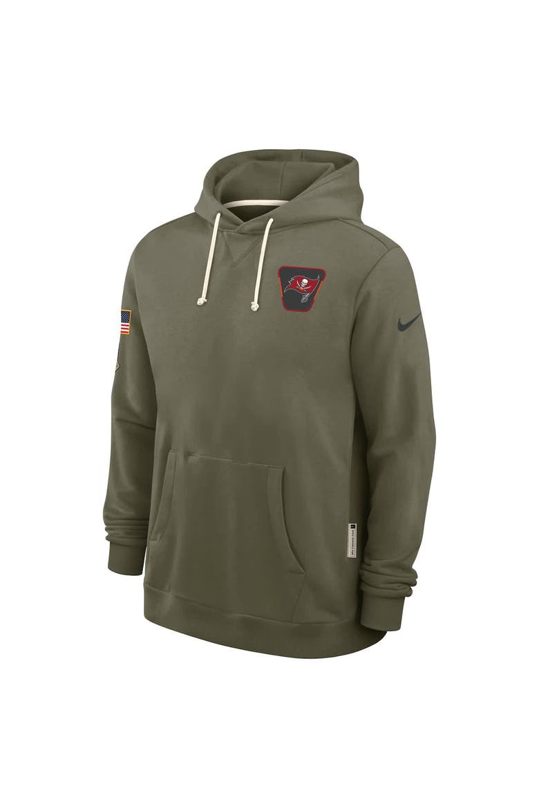 Men's Nike Olive Tampa Bay Buccaneers 2025 Salute to Service Sideline Standard Issue Dri-FIT Hoodie, Alternate, color, Olive