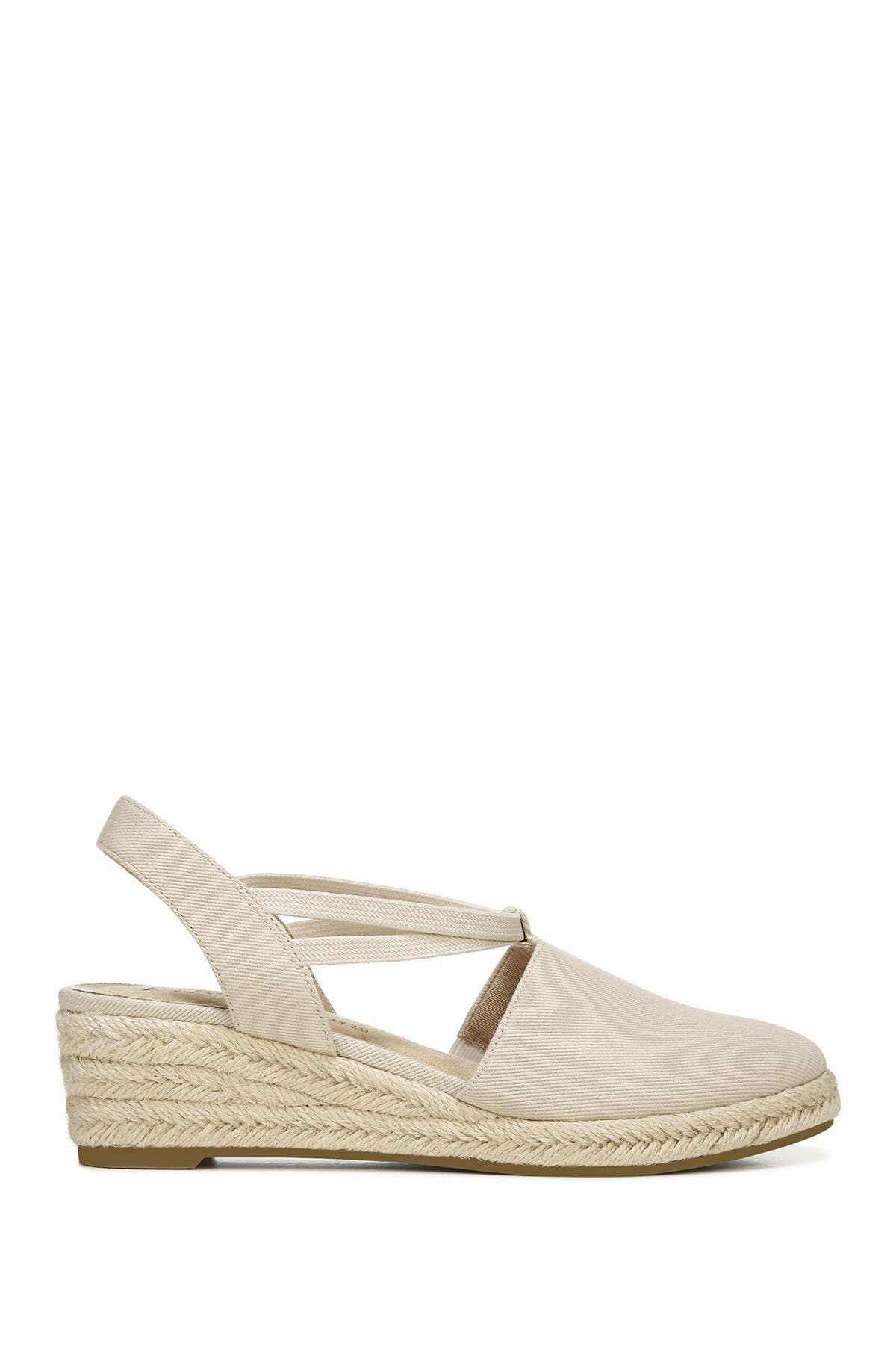 LifeStride Katrina Espadrille Slingback Wedge Pump, Alternate, color, Almond