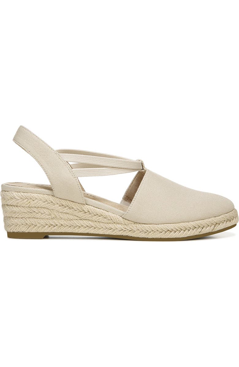 LifeStride Katrina Espadrille Slingback Wedge Pump, Alternate, color, Almond
