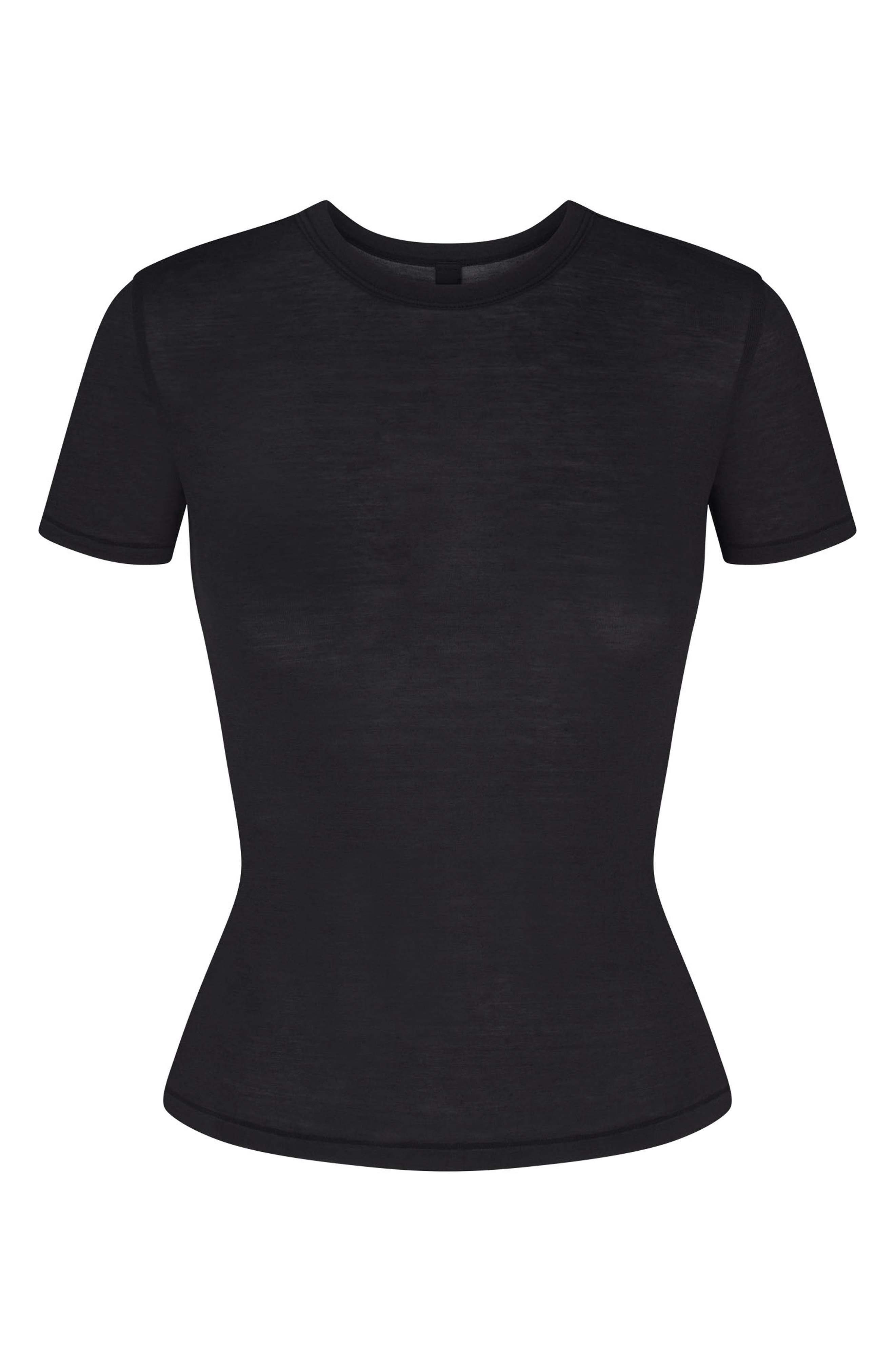 Sheer Modal Long T-Shirt - image 2