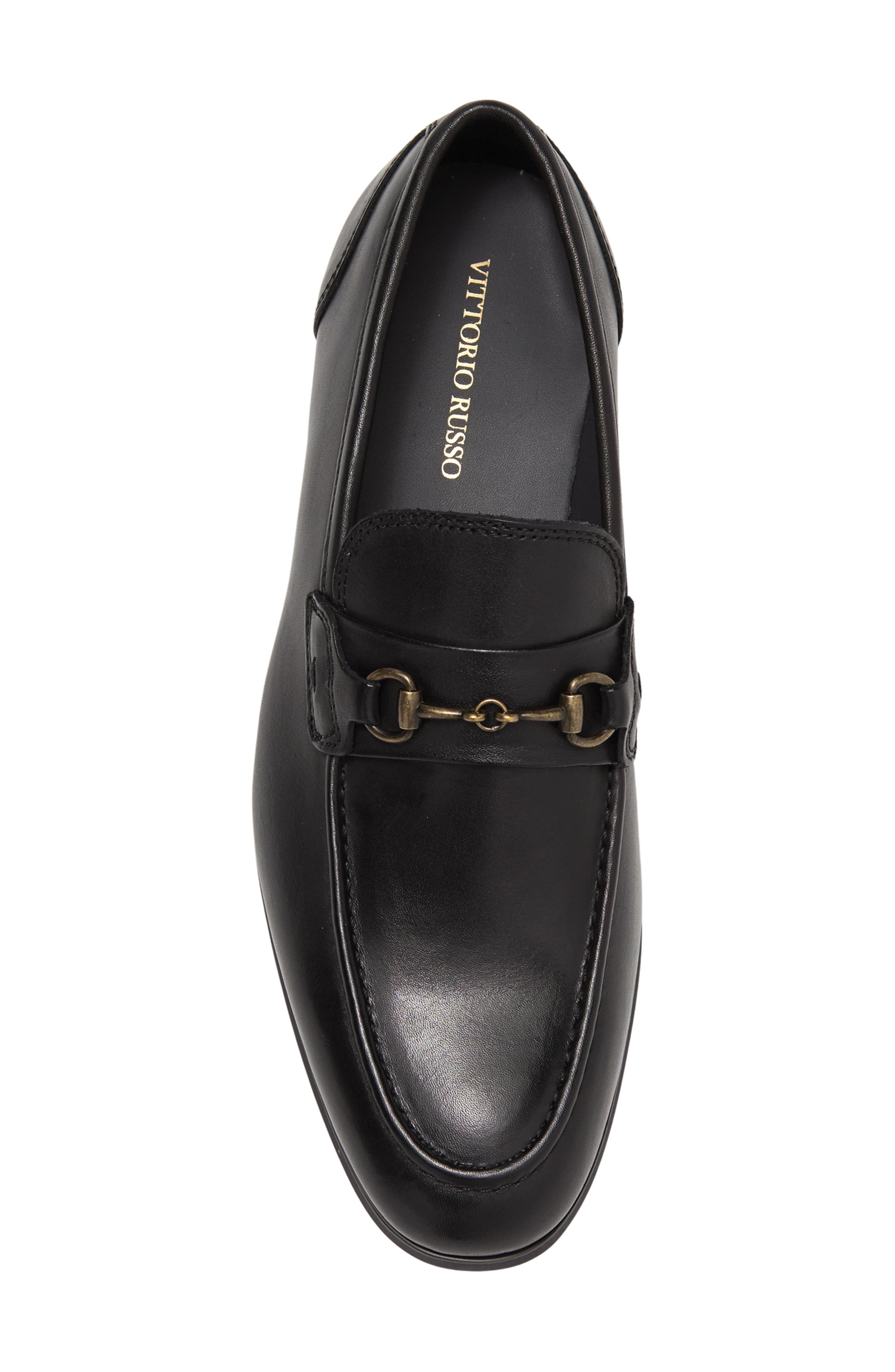 VITTORIO RUSSO Leyton Horsebit Loafer, Alternate, color, Black