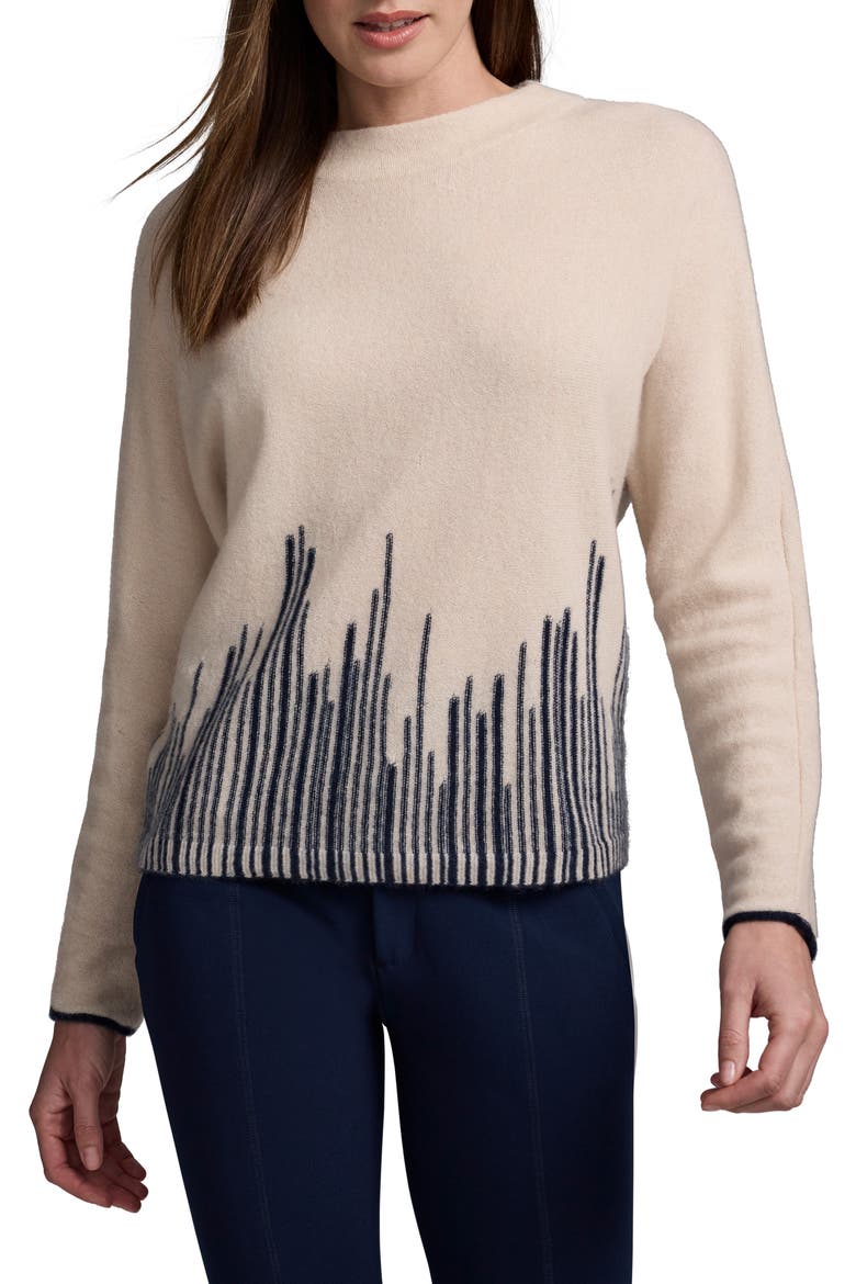 Flame Stitch Cashmere Sweater, Main, color, NEUTRAL MULTI