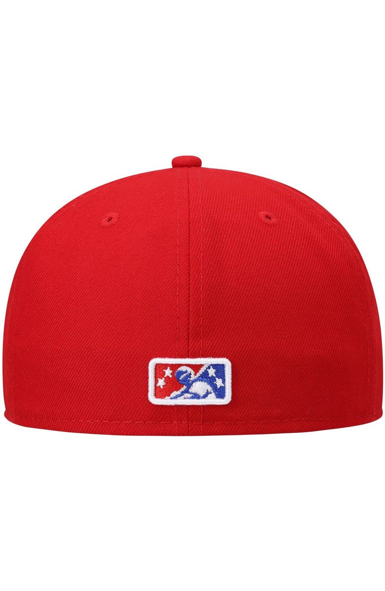 New Era Men's New Era Red Stockton Ports Authentic Collection Team Home 59FIFTY Fitted Hat, Alternate, color, Red